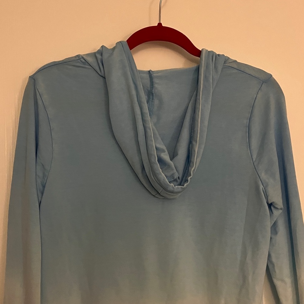 Lightweight Blue Ombre Hoodie Sweatshirt - Picture 3 of 3